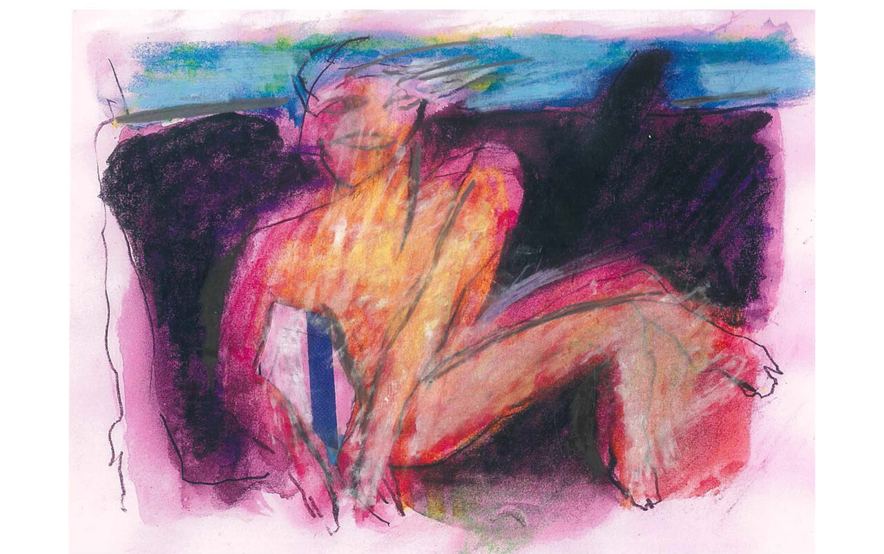 a pastel drawing