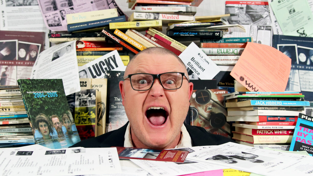Dr Rob is Shouting, buried up to their neck in Australian theatre history books, plays and press releases.